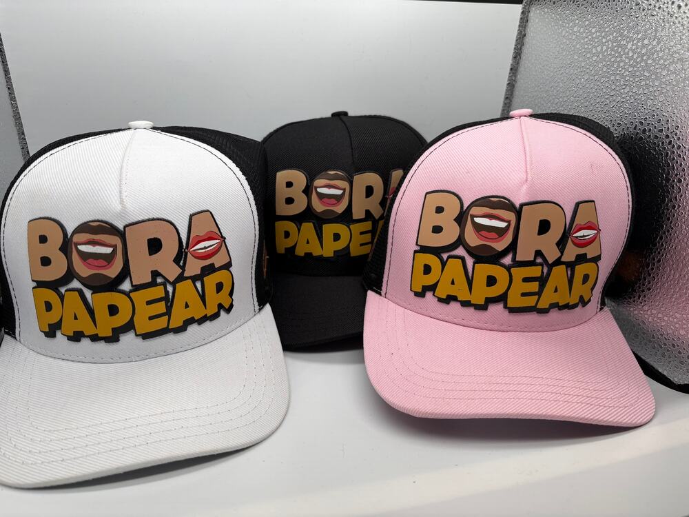 Bora Papear Japa Caps Trucker Hats 3 Pack Pink Black White Snapback